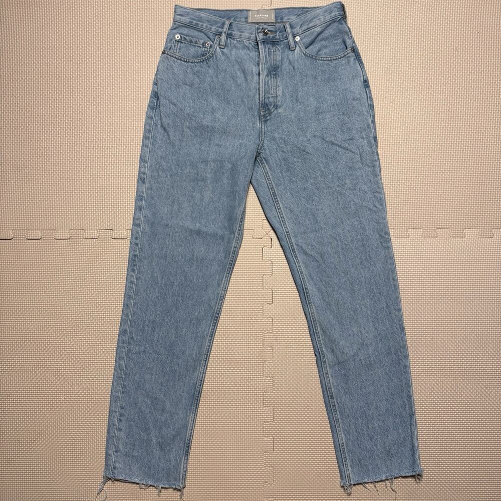 Everlane Women's The 90's Cheeky Straight Leg Jean Raw Hem Button Fly Size 27
